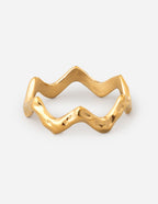 Textured Wavy Ring