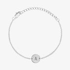 Elegant Initial Coin Bracelet